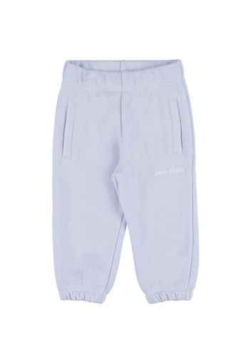 Pantaloni In Felpa Di Cotone Con Logo