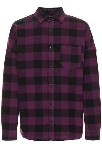 Camicia Oversize In Cotone Check