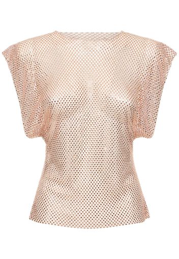 Top In Mesh Con Decorazioni