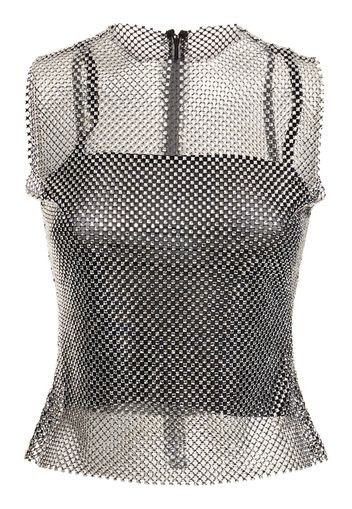 Top In Mesh Con Decorazioni