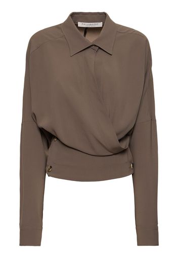 Camicia In Techno Crepe Leggero