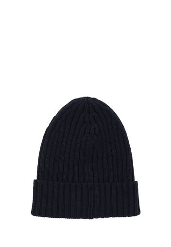 Cappello Beanie In Maglia Di Cashmere