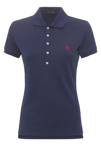 Polo Julie In Mesh Di Cotone Stretch