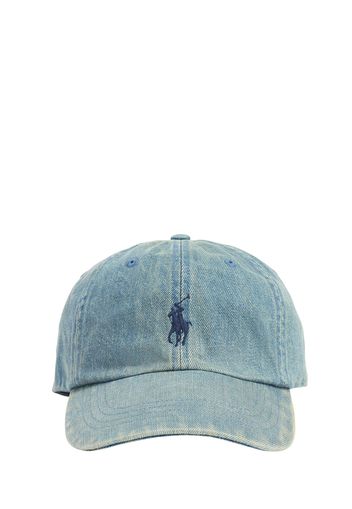 Cappello In Denim Lavato