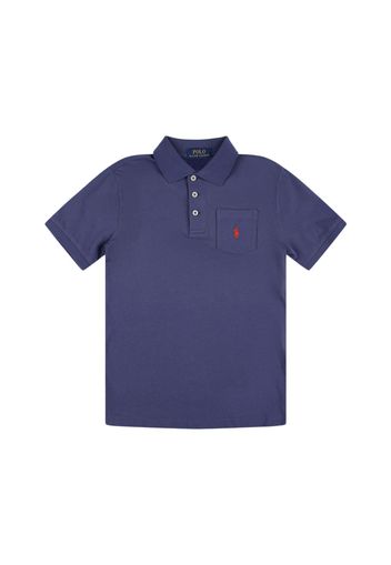 Polo In Cotone Con Ricamo Logo