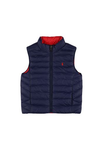 Logo Embroidered Nylon Vest