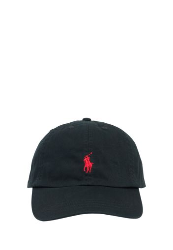 Cotton Gabardine Baseball Cap W/logo