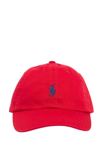 Cotton Gabardine Baseball Cap W/logo