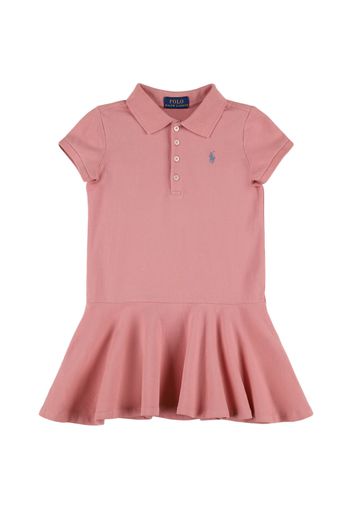 Stretch Cotton Piquet Polo Dress