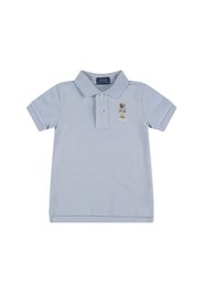 Polo In Cotone Con Ricamo Logo