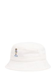 Bear Print Cotton Gabardine Bucket Hat