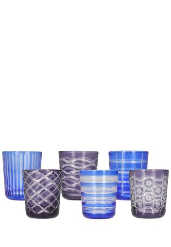 Set Di 6 Tumbler Diversi Cobalt