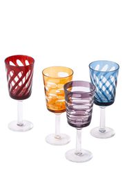 Set Di 4 Bicchieri Da Vino Tubular