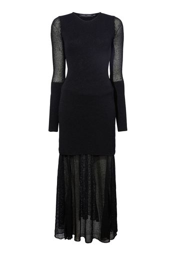 Anita Sheer Mesh Knit Long Dress