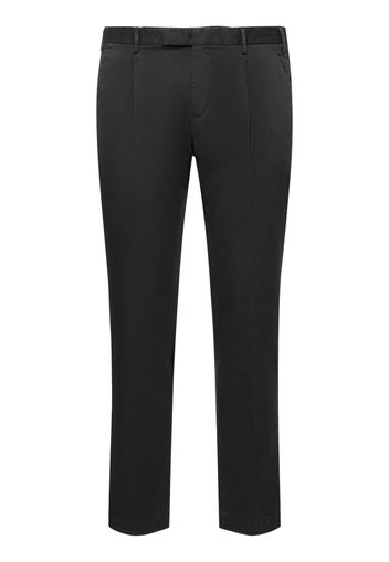 Pantaloni In Cotone Stretch