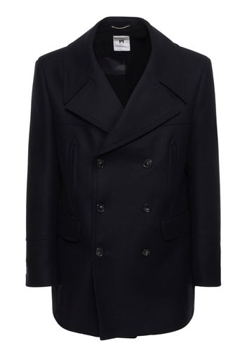 Peacoat Doppiopetto In Misto Lana