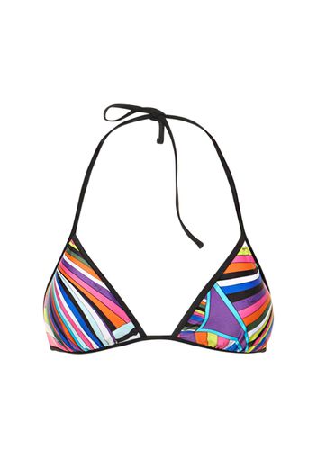 Top Bikini Iride In Lycra Stampata