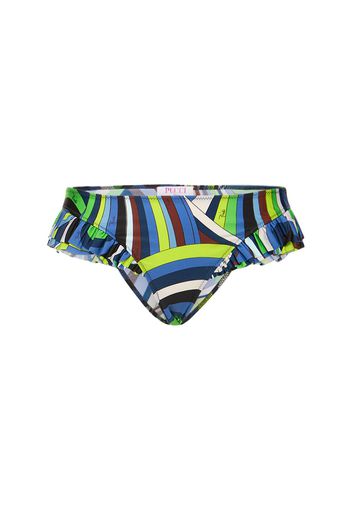 Slip Bikini Iride In Lycra Stampata