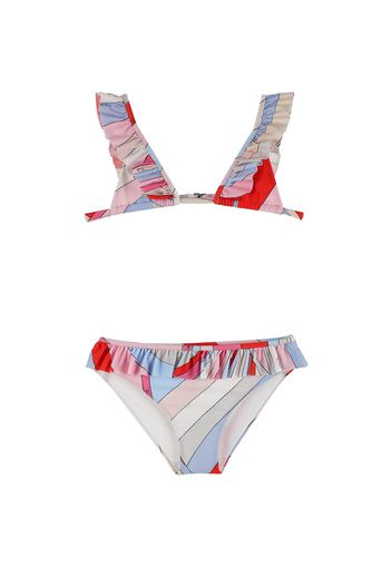 Set Bikini In Lycra Stampata / Ruches