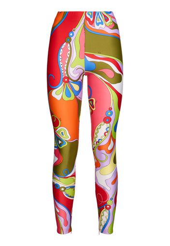 Leggings In Lycra Stampata