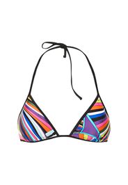 Top Bikini Iride In Lycra Stampata