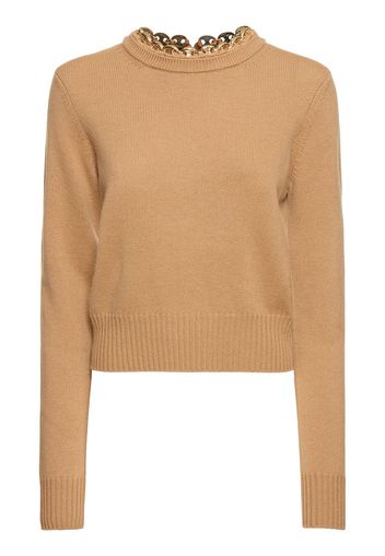 Maglia In Lana E Cashmere Con Catena