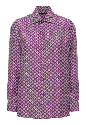 Cagney Printed Silk Shirt