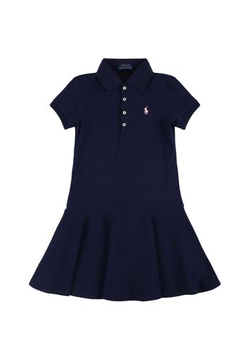 Cotton Blend Piquet Polo Dress