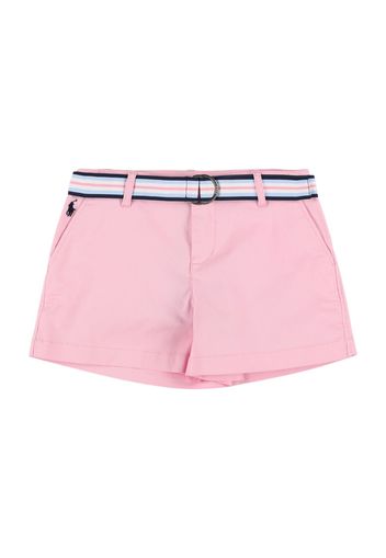 Shorts In Misto Cotone Chambray