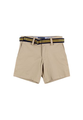 Shorts In Twill Di Cotone Stretch