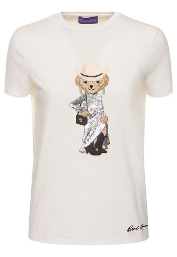 T-shirt Western Bear In Cotone