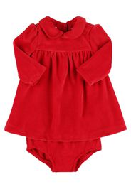 Velvet Cotton Dress & Diaper Cover