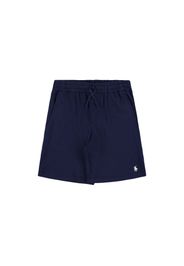 Shorts In Felpa Con Ricamo Logo