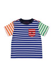 T-shirt In Jersey Di Cotone Con Logo Ricamato