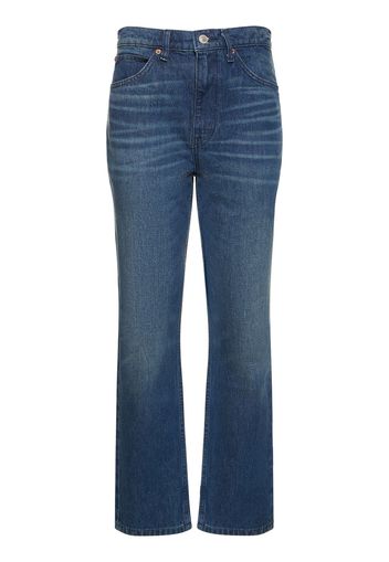 Jeans Dritti 70s In Denim Di Cotone