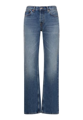 Jeans Dritti Easy In Denim Di Cotone