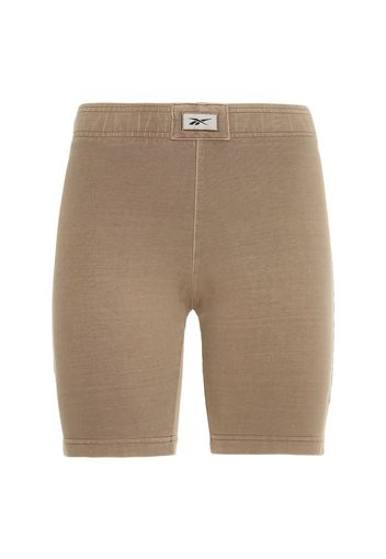 Shorts Biker Vita Alta Tintura Naturale