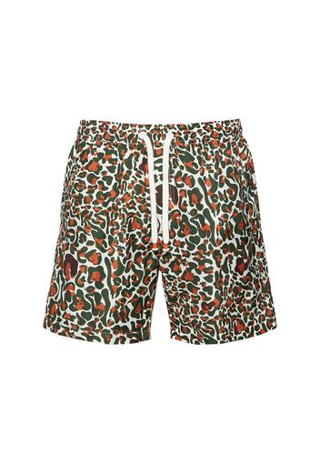 Shorts Mare In Techno Leopard