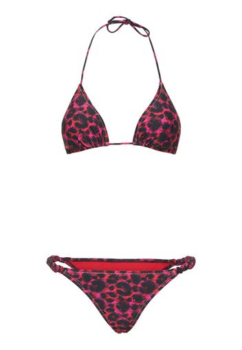 Bikini A Triangolo Scrunchie Stampato