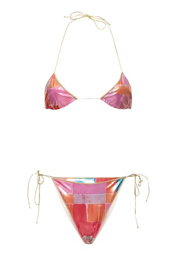 Sam Printed Triangle Bikini Set