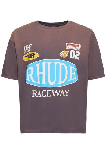 T-shirt Raceway Con Stampa