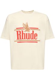 T-shirt Rhude Rossa In Cotone