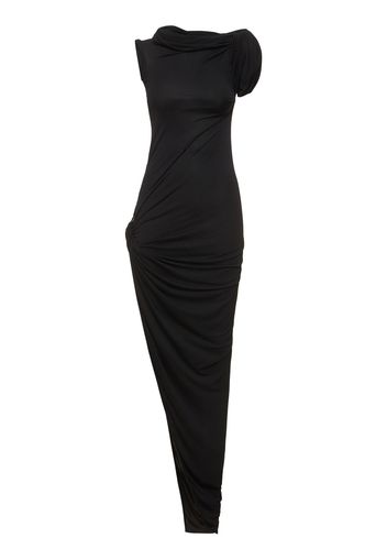 Sienna Twist-shoulder Asymmetric Dress