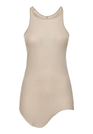 Basic Ribbed Cotton Jersey Tank Top