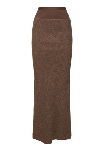 Wool Knit Long Skirt