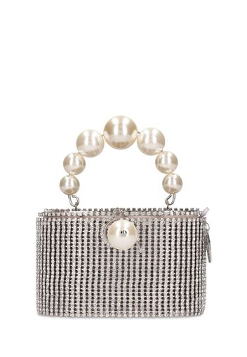 Borsa Super Holly In Mesh Con Perle D’imitazione