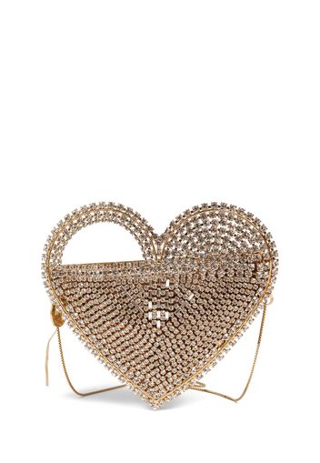 Regina Heart Crystal Top Handle Bag