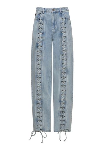 Pantaloni Dritti In Denim