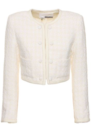 Mie Cropped Bouclé Jacket