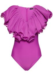 Ruffled Chiffon Bodysuit